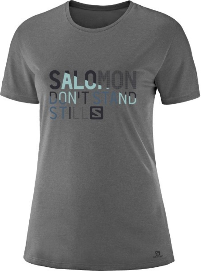 CHILL PRINT SS TEE W Gris Oscuro