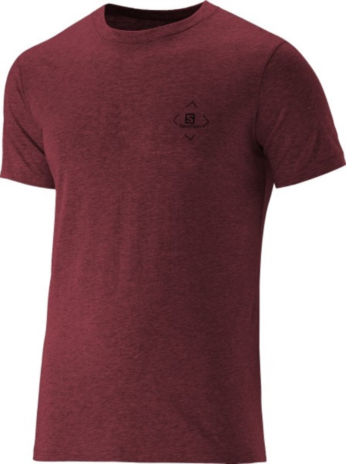 COTTON SS TEE III M Rojo oscuro