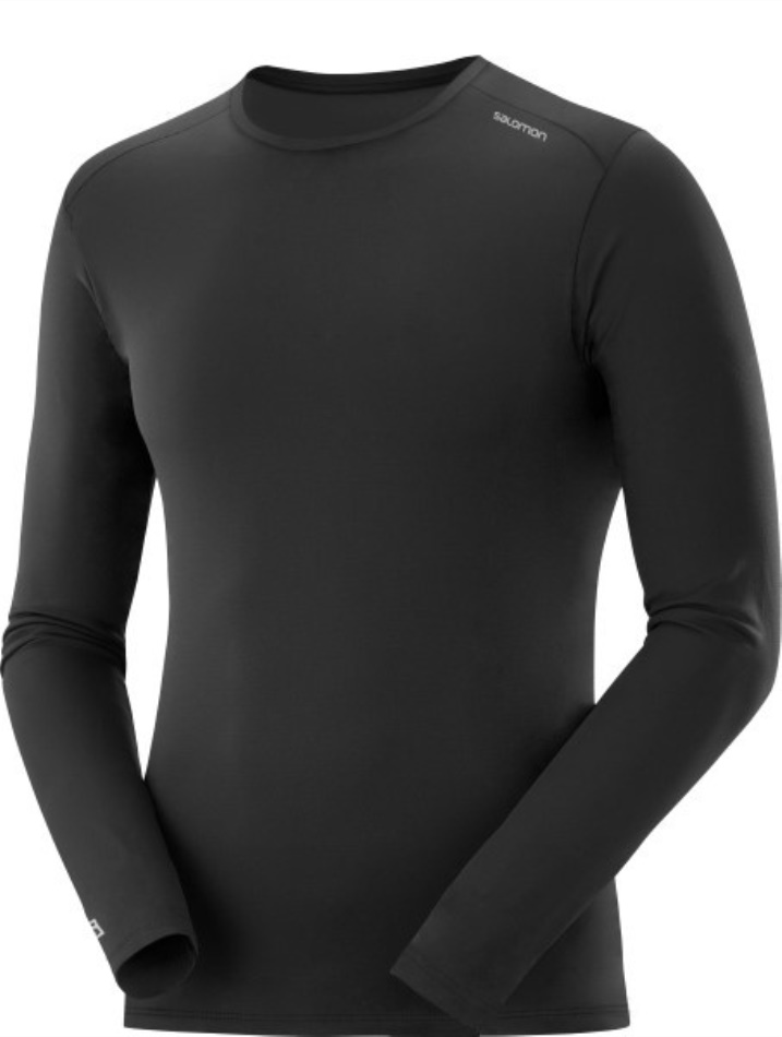 HYBRID II LS TEE M Negro