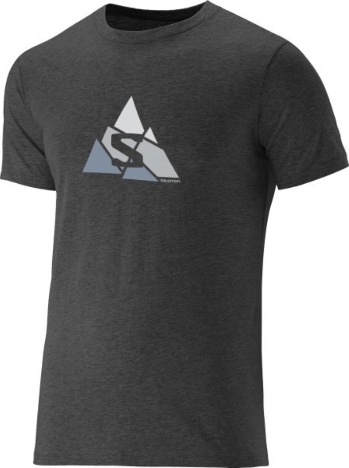 LOGO SS TEE V M Gris Oscuro