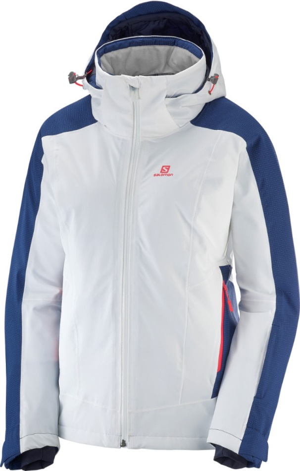 BRILLIANT JKT W Blanco-Azul