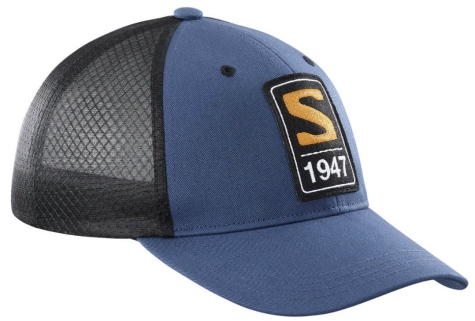 TRUCKER CURVED CAP Azul-Negro